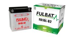 Batérie 12V, YB10L-B2, 11Ah, 130A, konvenčné 135x90x145, FULBAT (vr. balenie elektrolytu)