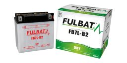 Batérie 12V, YB7L-B2, 8Ah, 85A, konvenčné 135x75x133 FULBAT (vr. balenie elektrolytu)