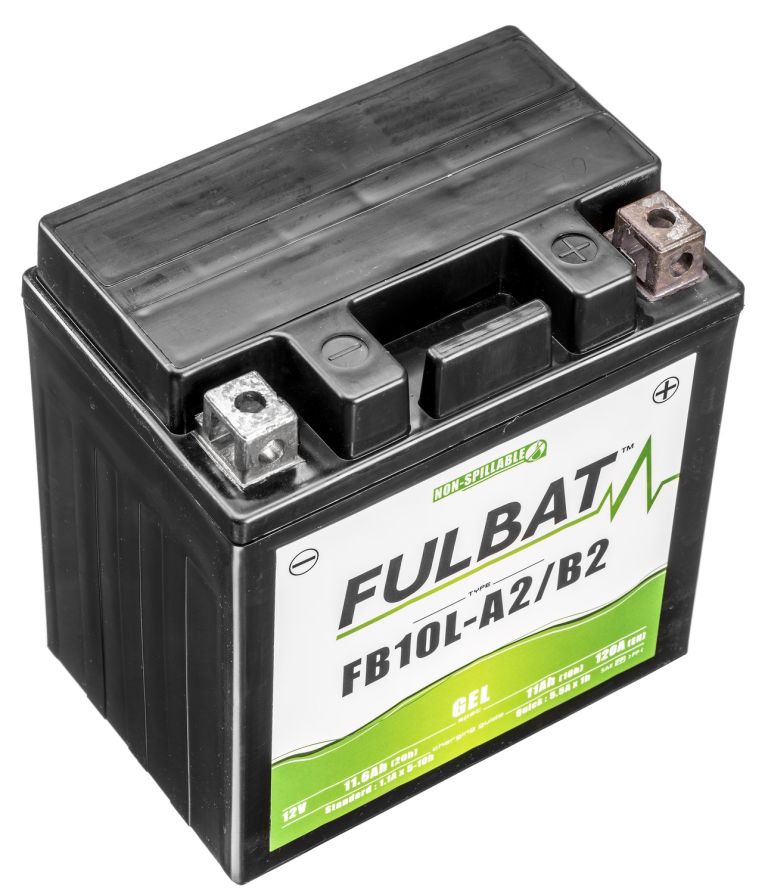 Batérie 12V, FB10L-A2/B2 gél, 12V, 11Ah, 120A, bezúdržbová gél technológie 133x90x145 FULBAT (aktivovaná ve výrobe)