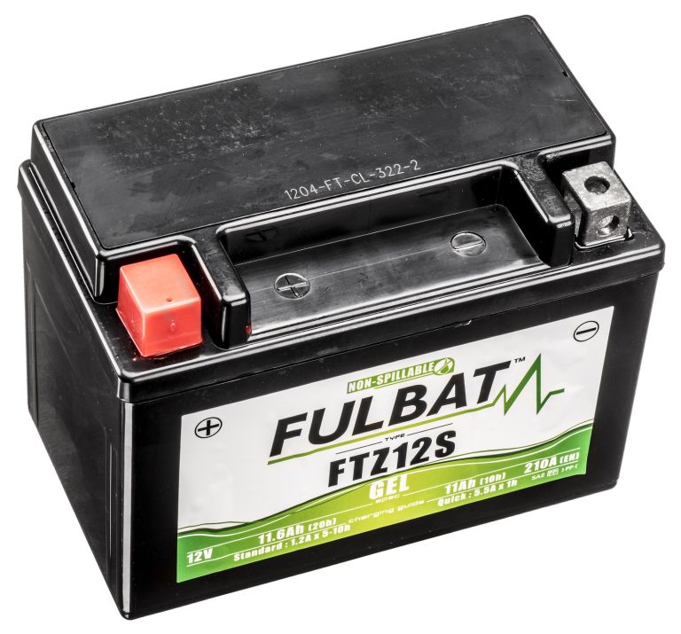 Batérie 12V, FTZ12S gél, 12V, 11Ah, 210A, bezúdržbová gél technológie 150x88x110 FULBAT (aktivovaná ve výrobe)