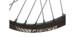 Predné kolo kompletné (21" x 1,6") HUSQVARNA, Q-TECH (čierny ráfek, modrý stred)