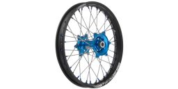 Zadné kolo kompletné (19" x 1,85") YAMAHA, Q-TECH (čierny ráfek, modrý stred)