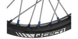 Zadné kolo kompletné (19" x 1,85") YAMAHA, Q-TECH (čierny ráfek, modrý stred)