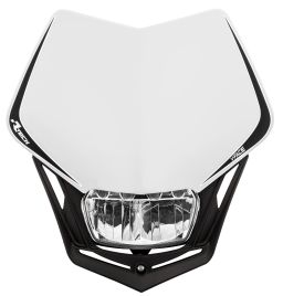 UNI predné maska vrátane svetlá V-Face FULL LED, RTECH (bílá/černá)