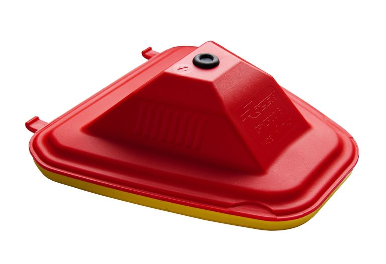 Vrchný kryt vzduchového filtra Yamaha, RTECH (červeno-žltý)