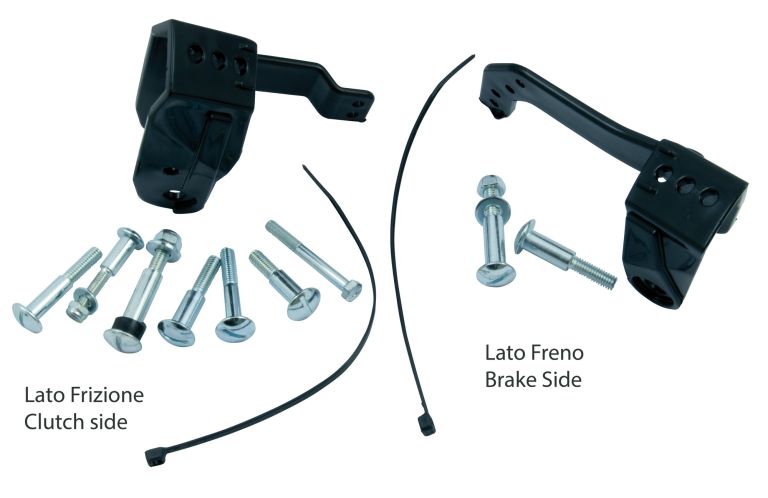 Plastový montážne kit na páčku krytov páčok FLX / VERTIGO / DUAL EVO, RTECH (čierny, pár)