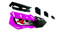 Plasty krytov páčok FLX / FLX ALU / FLX ATV, RTECH (neon růžovo-černé, pár)