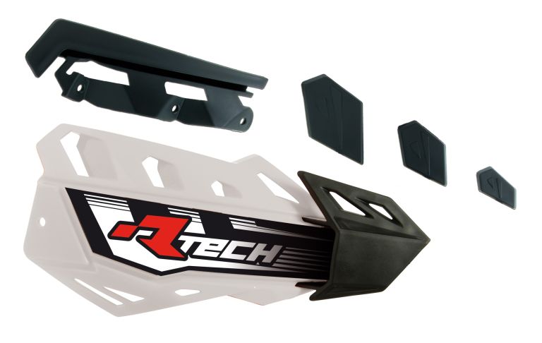 Plasty krytov páčok FLX / FLX ALU / FLX ATV, RTECH (bielo-čierne, pár)