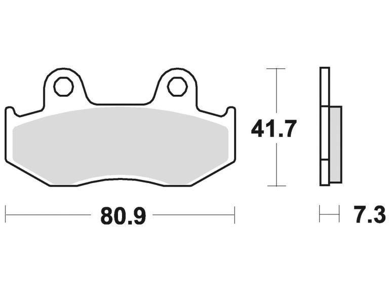 Brzdové doštičky, BRAKING (sinterová zmes P30) 2 ks v balenie