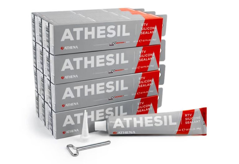 Athesil-univerzální silikónová tesniace pasta pre Profesionálne použitie, ATHENA (sada 12x80ml)