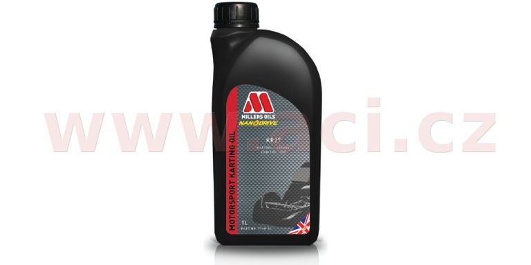 MILLERS OILS KR 2T - olej pre závodné motokáry a ďalšie 2T motroy homologácia CIK-FIA 1 l