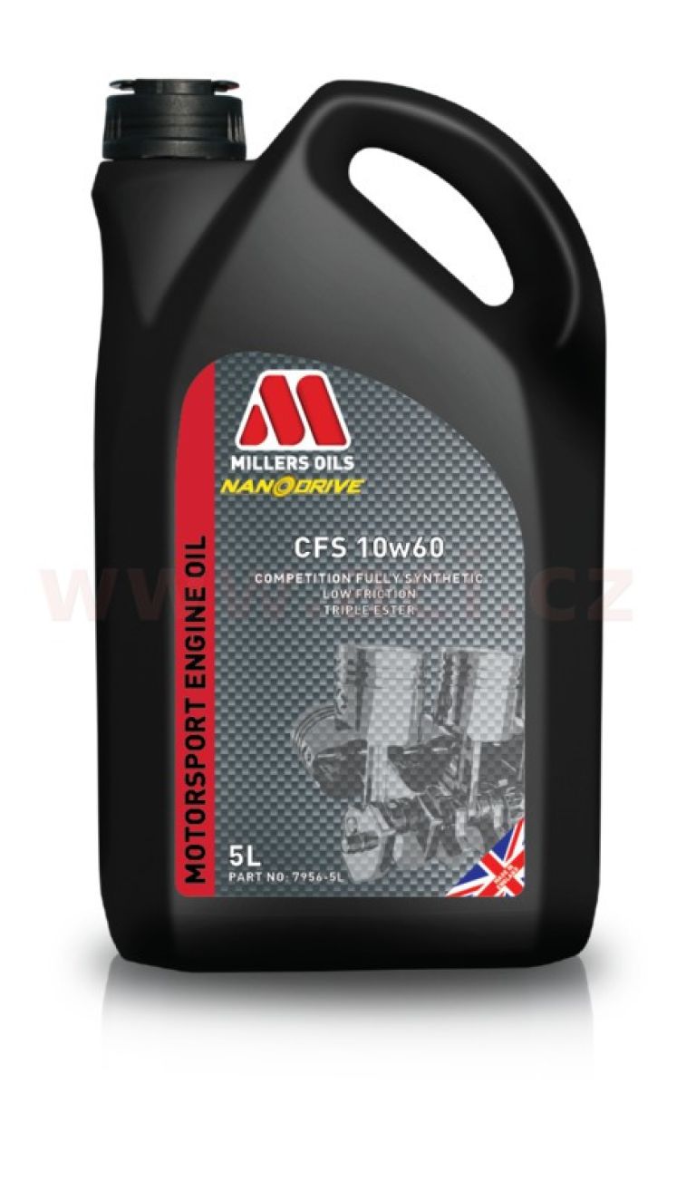 MILLERS OILS CFS 10W60, plne syntetický, triesterová technológie, 5 l