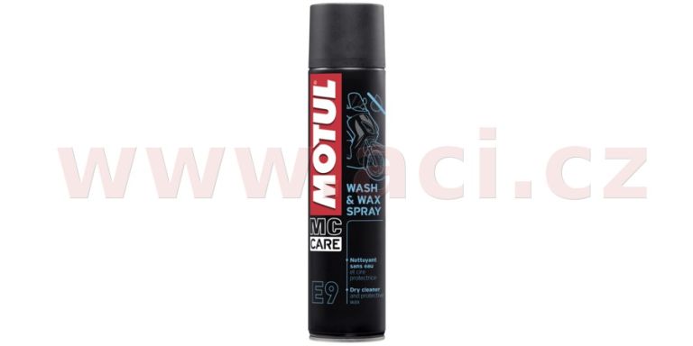 MOTUL suchý čistič E9 WASH &amp; WAX, 400 ml sprej