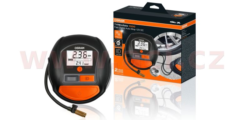 OSRAM digitální kompresor - TYREinflate 1000
