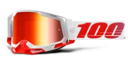 RACECRAFT 2 100% - USA , okuliare St-Kith - zrkadlové červené plexi