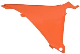 Bočný kryt vzduchového filtra pravý KTM, RTECH (oranžový)