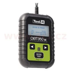 Tester baterií, napětí, proud, dobíjení, 12 V, 7 - 230 Ah,  DBT350 START/STOP, menu v češtině 