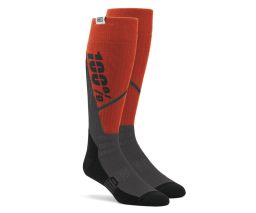 Ponožky TORQUE MX, 100% - USA (oranžová/šedá)