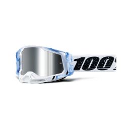 RACECRAFT 100% okuliare Mixos, strieborné plexi