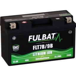 Lithium battery& LiFePO4& YT7B-BS, YT9B-BS FULBAT& 12V, 4Ah, 240A, weight 0,56 kg, 150x65x93