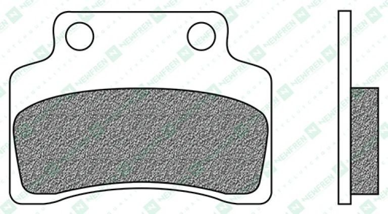 Brzdové doštičky, NEWFREN (zmes SCOOTER ACTIVE ORGANIC) 2 ks v balenie